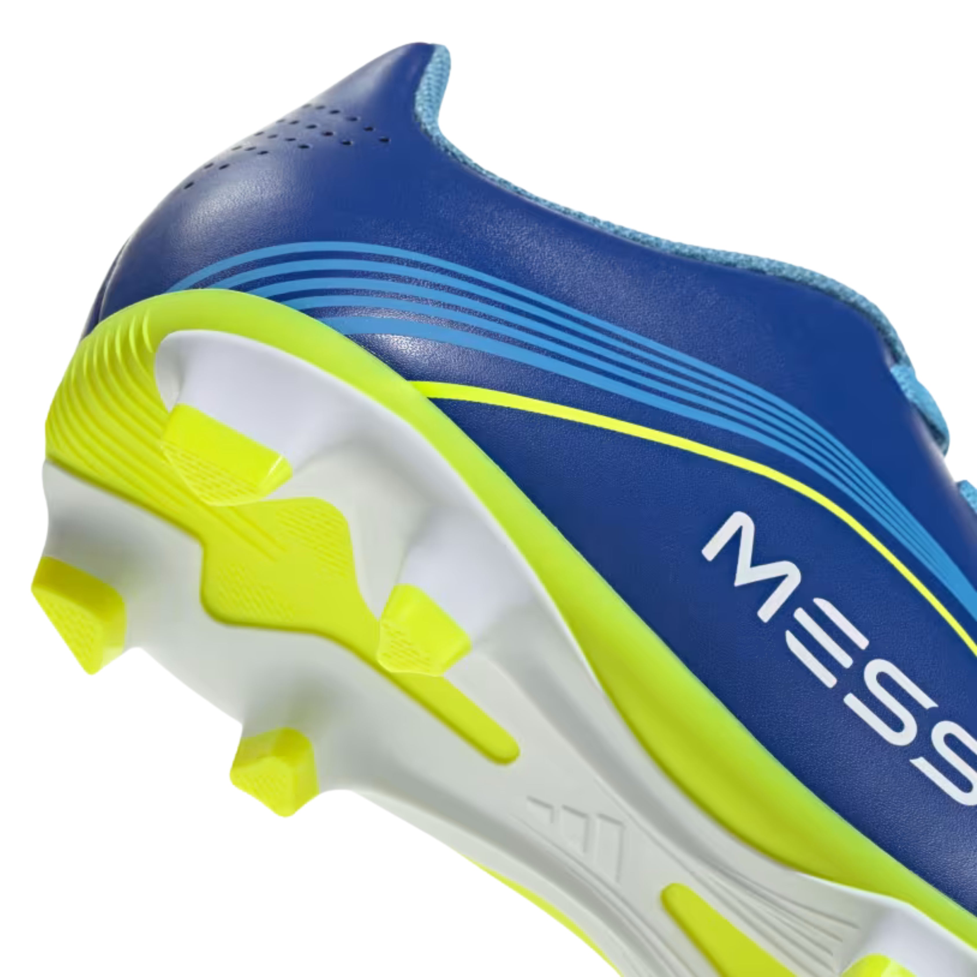 Messi adidas F50 Club Junior Football Boots Royal Blue Solar Yellow