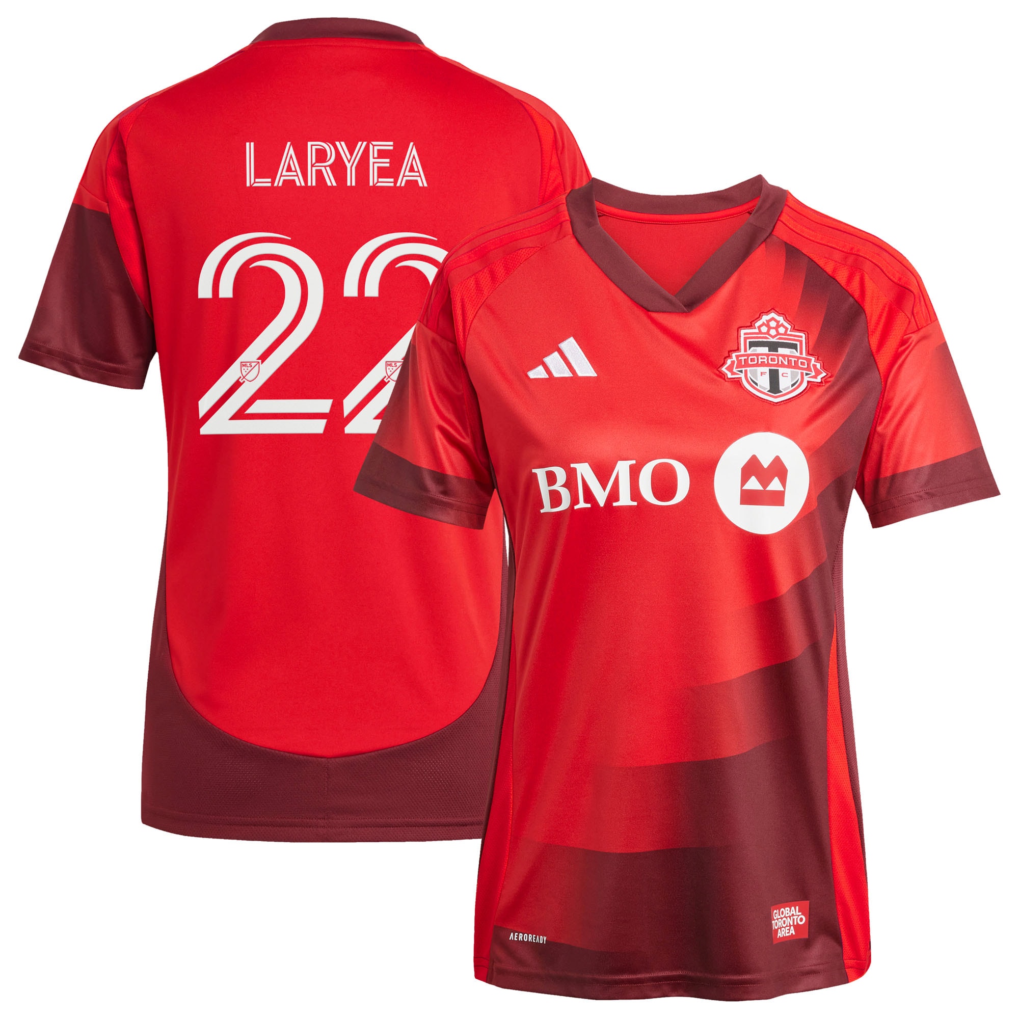 [JED] Youth Richie Laryea Toronto FC Women's 2025 Club Kit Replica Player Jersey - Red