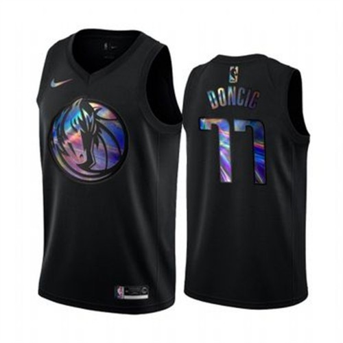 Black DAL Luka Doncic #77 Nike Official Jersey Basketball Jersey
