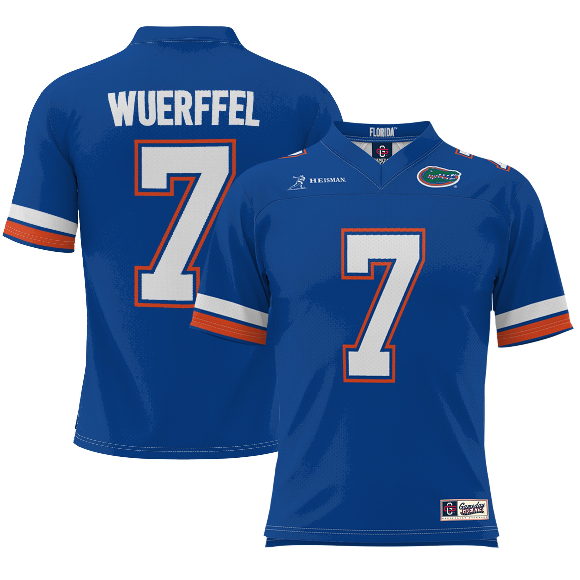 [NJP] Women's Danny Wuerffel Florida Gators Heisman Football Jersey - Royal
