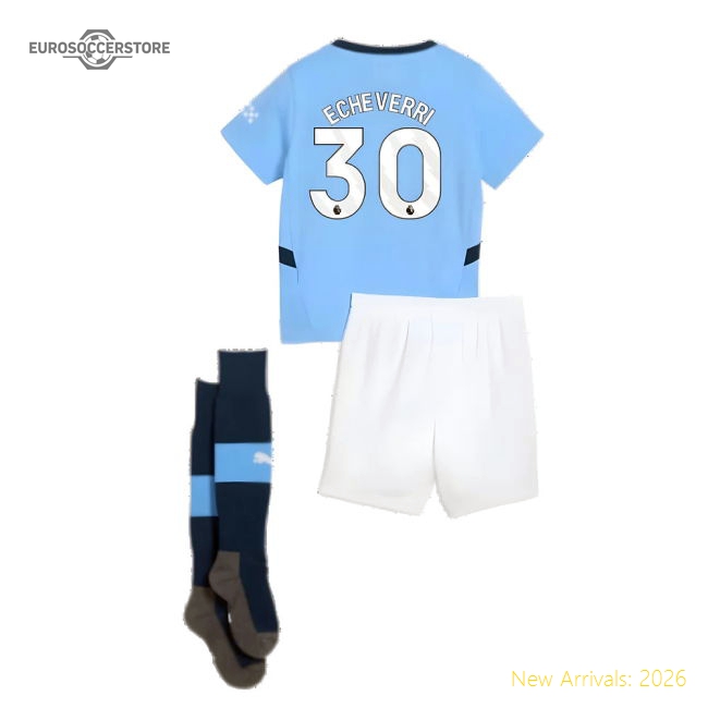 Premium 2024-2025 Man City Home Mini Kit (echeverri 30) - Premium