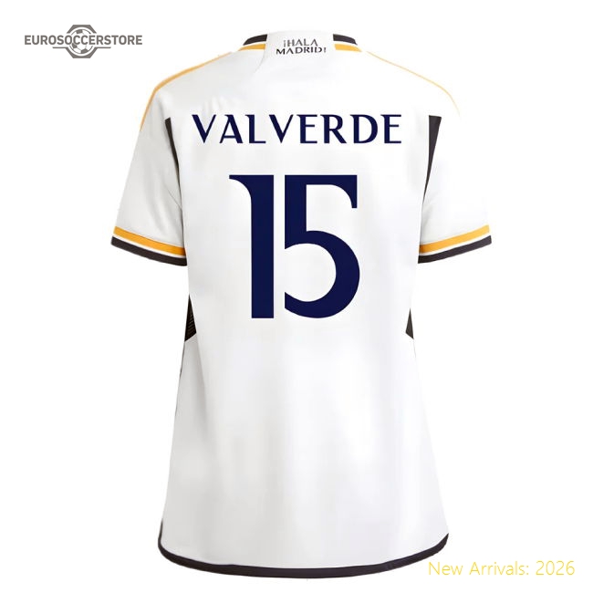 2023-2024 Real Madrid Home Shirt (Kids) (Valverde 15)
