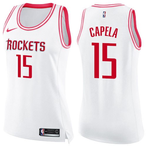 HOU #15 Clint Capela High-Quality 2024 Icon NBA Jersey - White