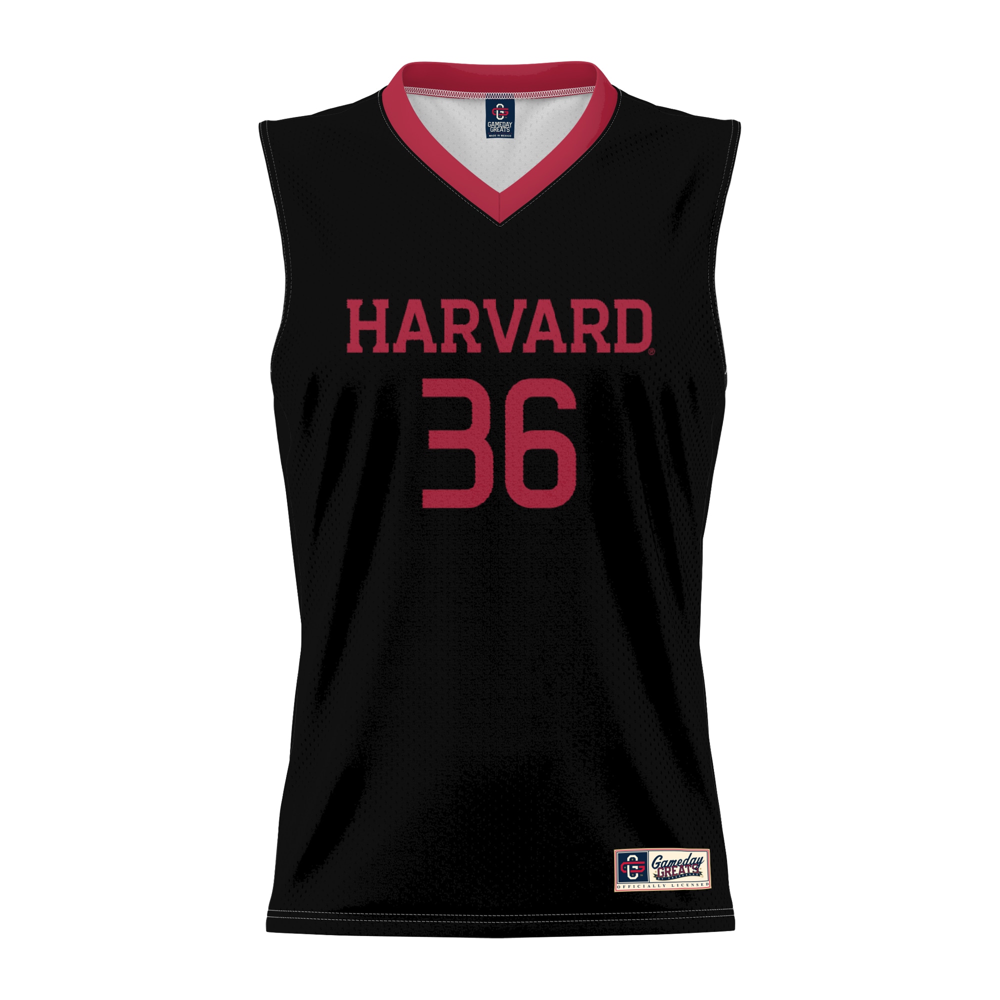 [DDG] Harvard Crimson GameDay Greats Youth Lightweight Basketball Jersey - Black