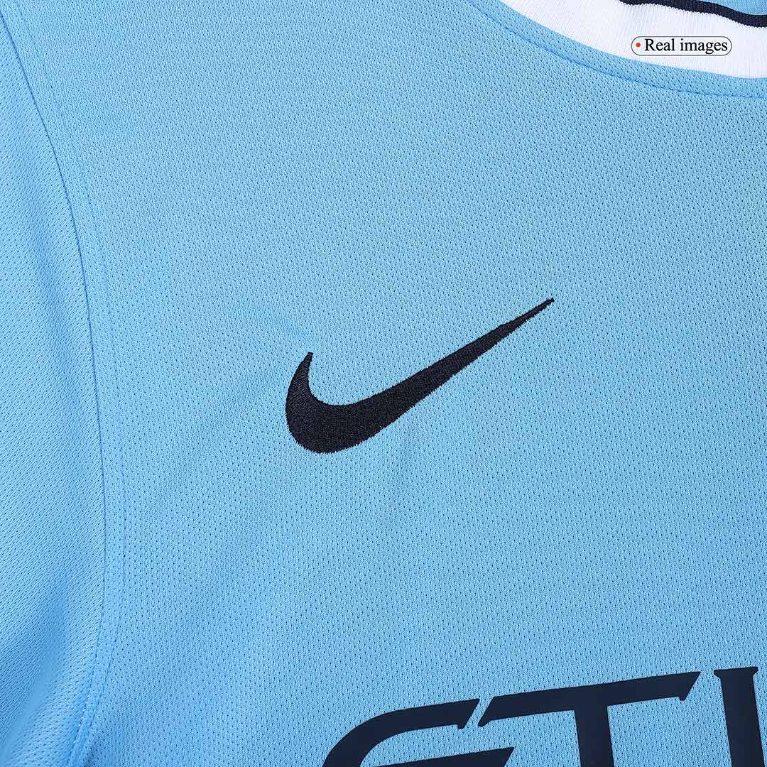 Retro 2013/14 Manchester City Home  Soccer Jersey Authentic Kit