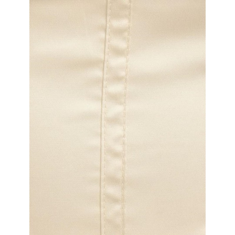 Satin Smocked Twisted Bandeau Corset Top MH8355