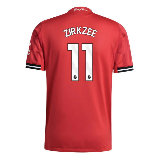 2025-2026 Man Utd Authentic Home Kit (Zirkzee 11)