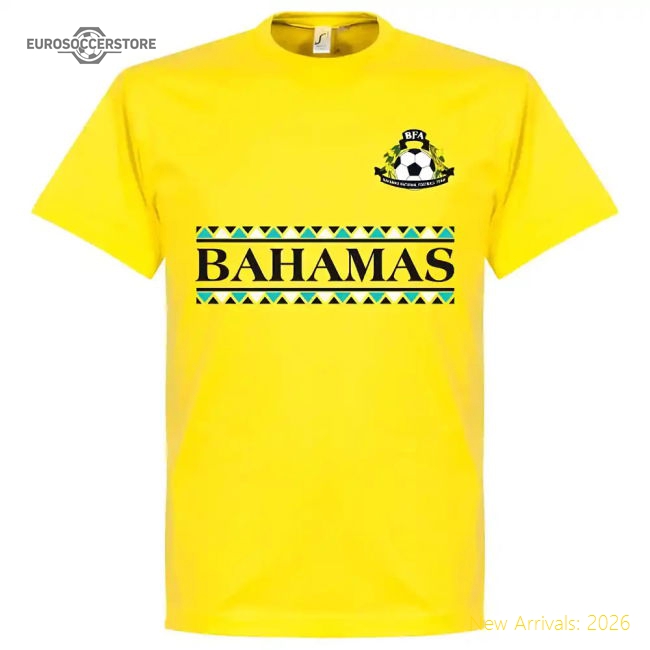 Top-grade Bahamas Team T-shirt - Yellow - World Cup Edition