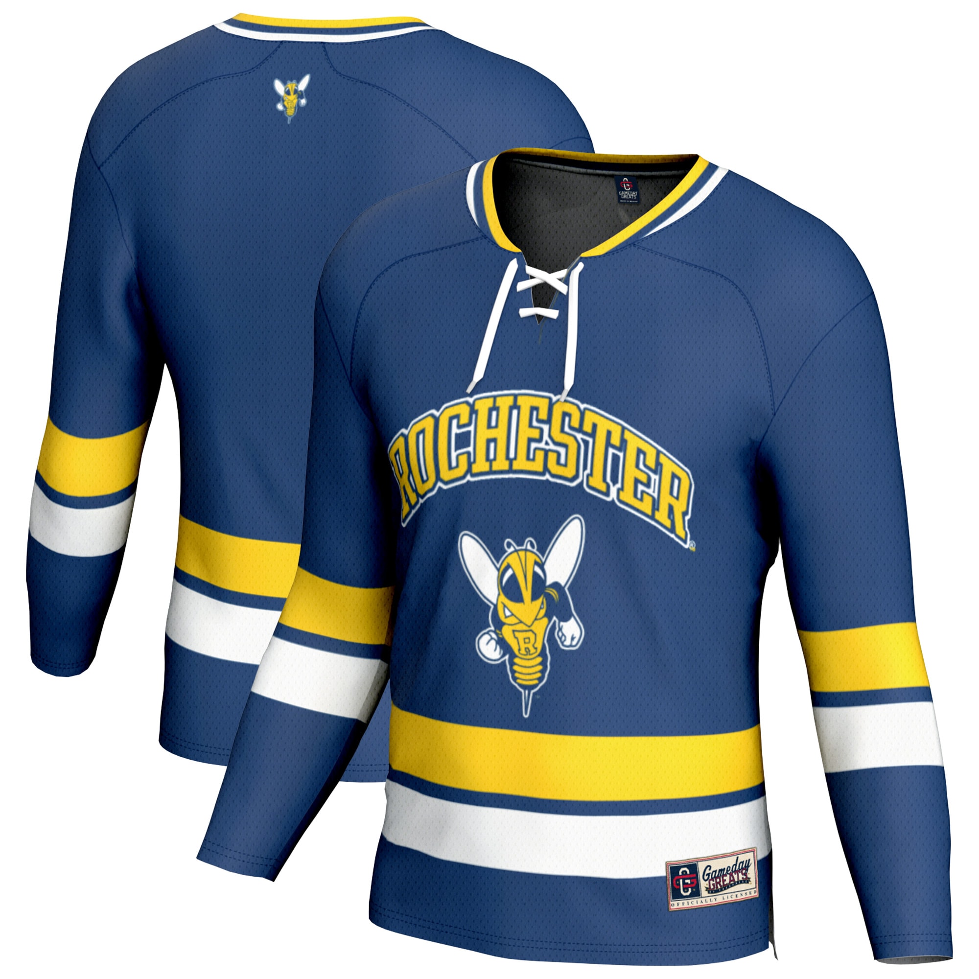 [NJP] Youth Rochester Yellow Jackets GameDay Greats Hockey Jersey - Blue