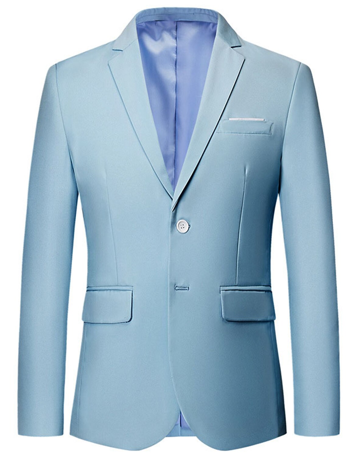 Men's Jacket Blazer Wedding Business Outdoor Pocket Spring Fall Plain