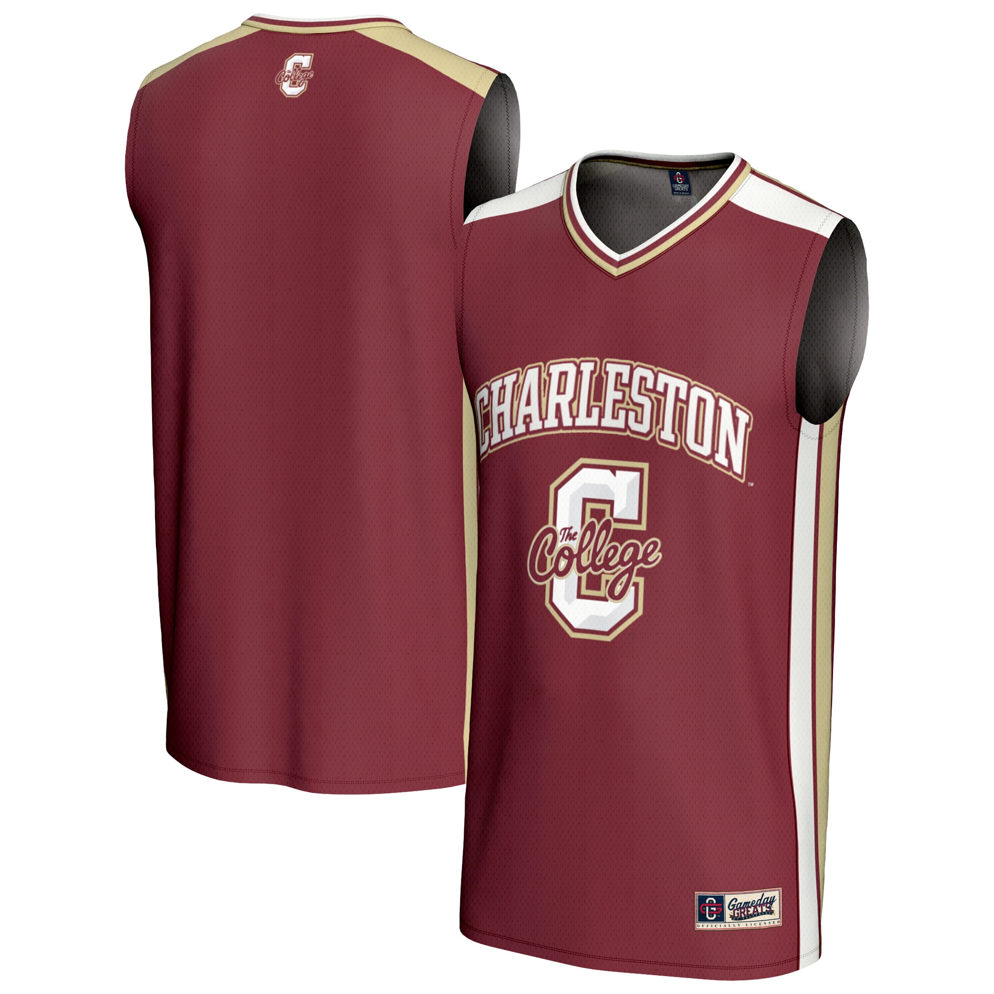 [NJP] Charleston Cougars GameDay Greats Unisex Spirit Basketball Jersey - Maroon