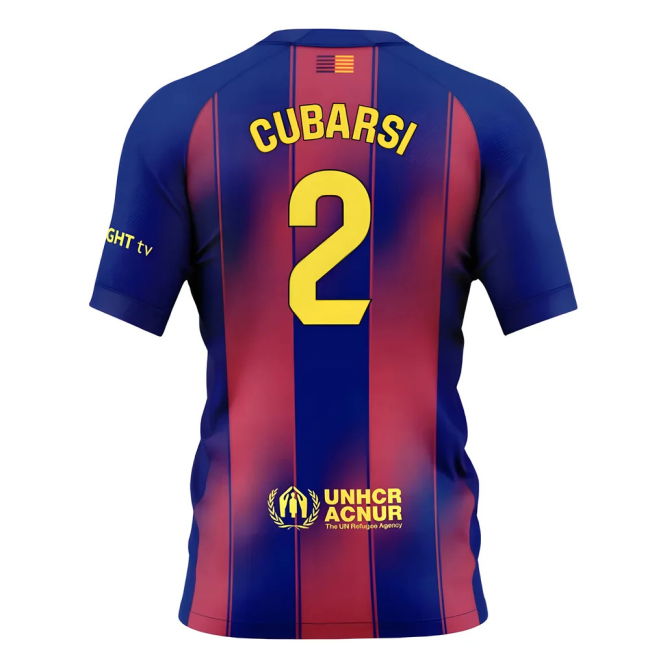2025-2026 Camiseta Barcelona Local Niños - Auténtica - Cubarsi 2