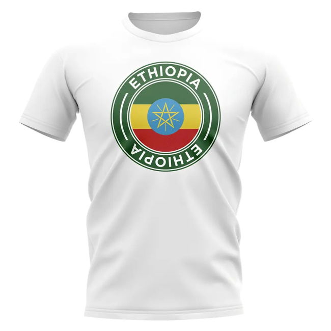 Ethiopia Football Badge T-Shirt (White)