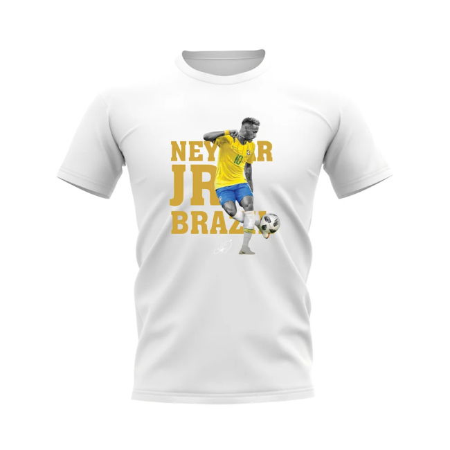 Football Neymar Brazil Player Tee (White) Authentic Athletic