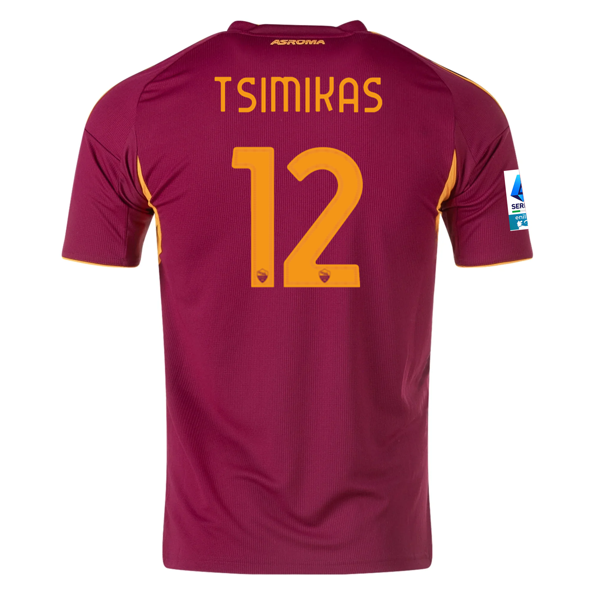 AS Roma Tsimikas 2025-2026 Ser Home Jersey – Authentic Shirt