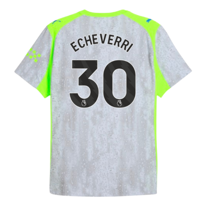 Football Man City Authentic Third Shirt Echeverri #30 Match Qualit...