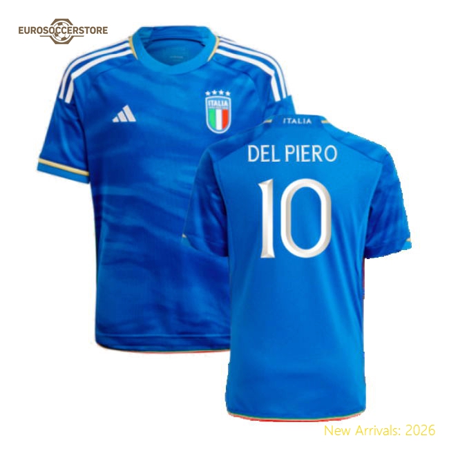 Kid-approved Football Team Kids Del Piero Jersey 2023-2024 Lightweight