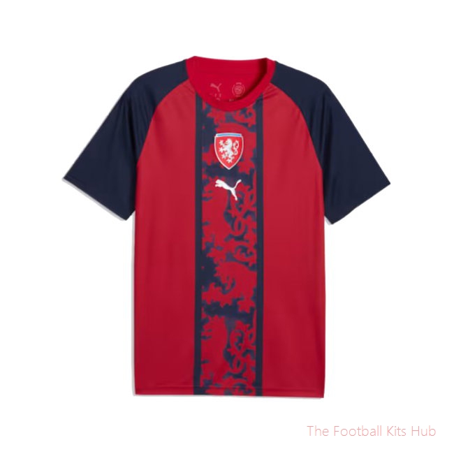 2026-2027 Czech Republic Warm Up Jersey (Dark Cherry)