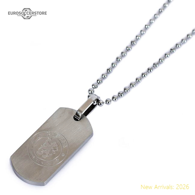 Authentic Chelsea Fc Matt Finish Dog Tag & Chain - Premium Quality