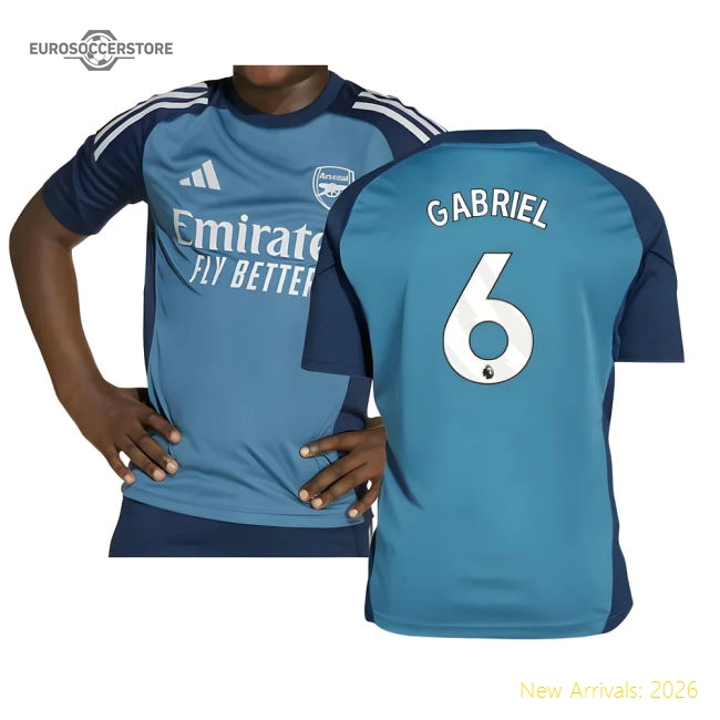 2025-2026 Arsenal Kids Premium Jersey Gabriel Kids-safe Technology