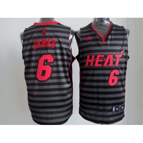 Official Licensed Miami Heat LeBron #6 NBA Pro Jersey Basketball