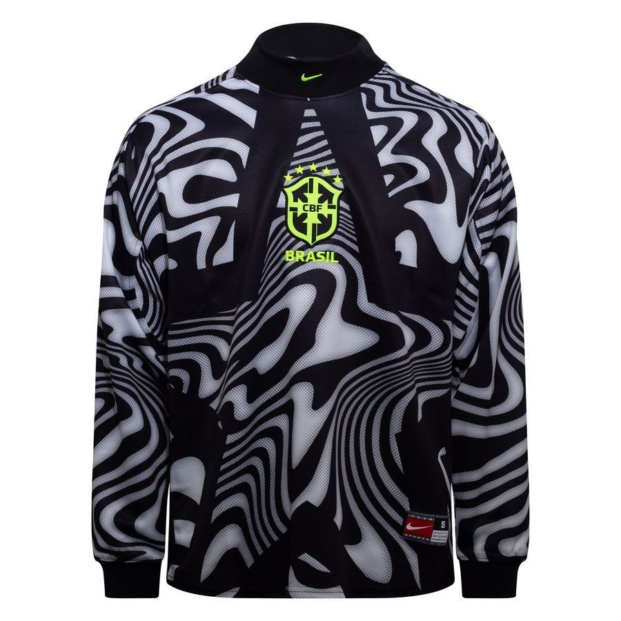 Brazil Goalkeeper Shirt Hollywood Goalkeepers Jet Black/pure White/vo
