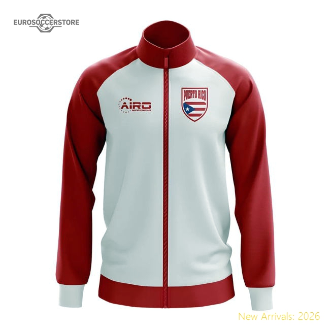 Outstanding Puerto Rico Concept Football Track Jacket (white)