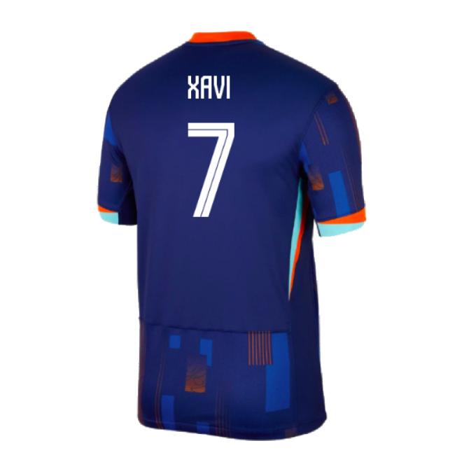 2024-2025 Netherlands Away Shirt (Xavi 7) Euro Euro Euro