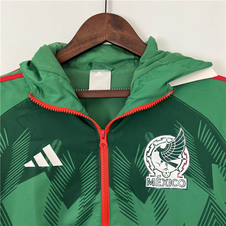 High Quality Advanced Fabric 2023 MEXICO GREEN WINDBREAKER JACKET