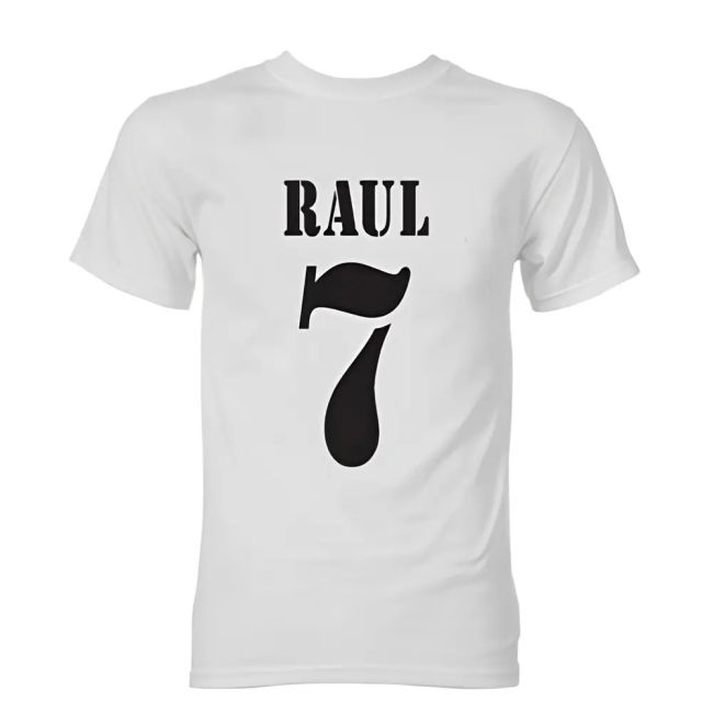 Real Madrid Football T-Shirt (White) Moisture Wicking Reinforced Seams