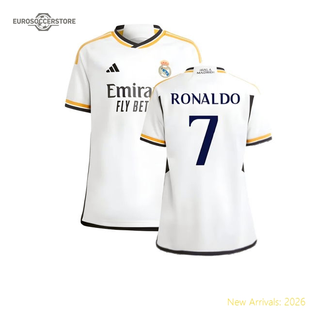 Real Madrid 2024-25 Home Fan Version For Kids (Ronaldo Football Shirt