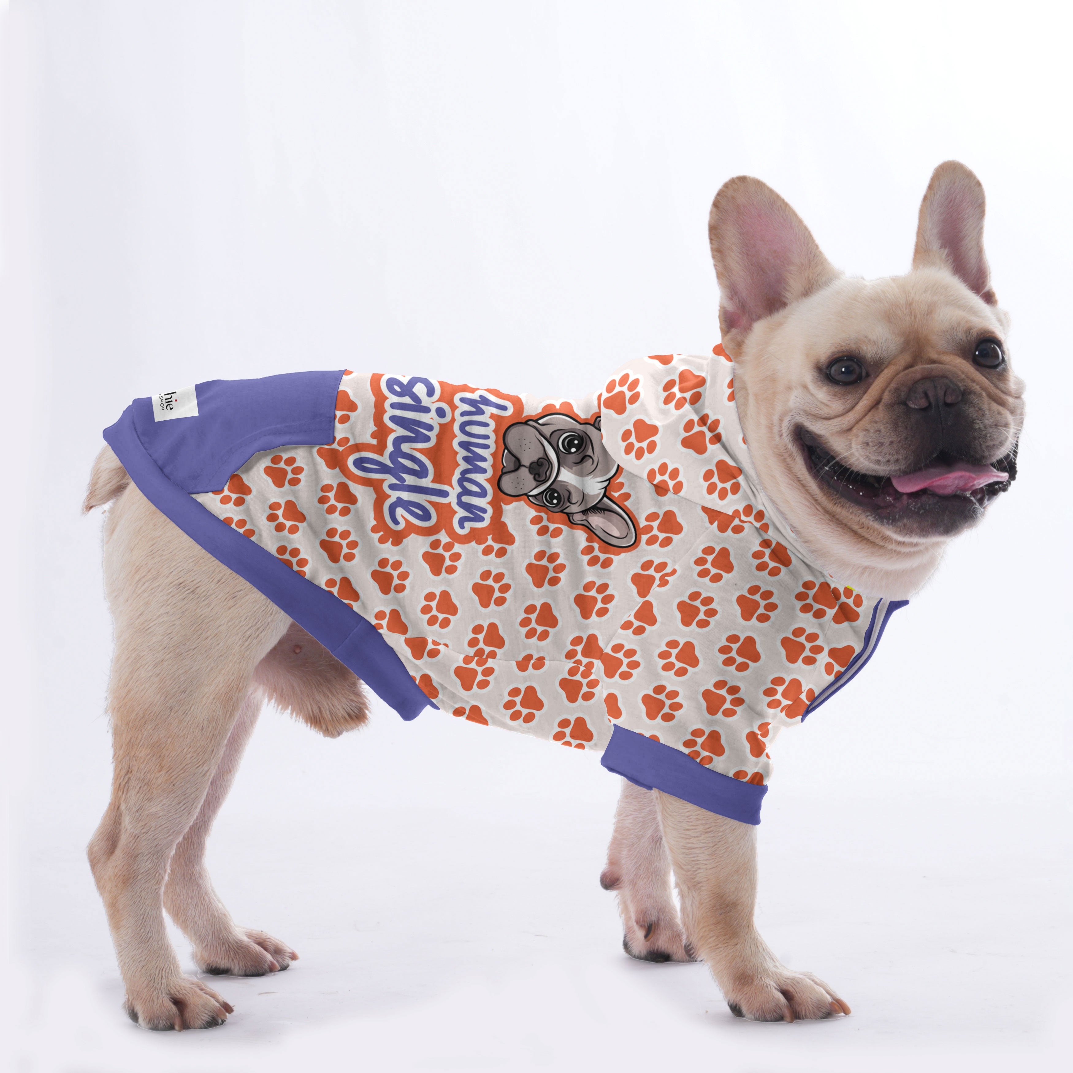 Lifestyle-Driven My Human Is Single - Hoodies For French Bulldog | Fr...