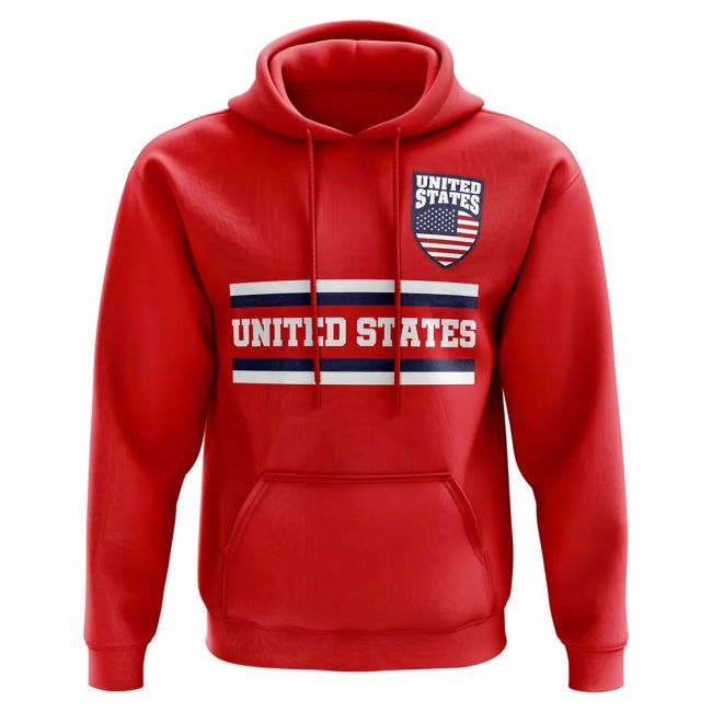 Match-Ready United States Core Football Country Hoody (Red)