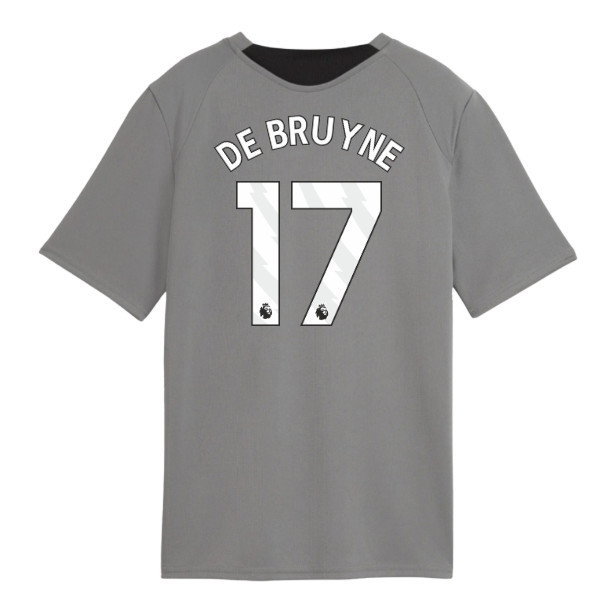 [JGK] 2026-2027 Man City Training Jersey (Cast Iron) - Kids (De Bruyne 17)