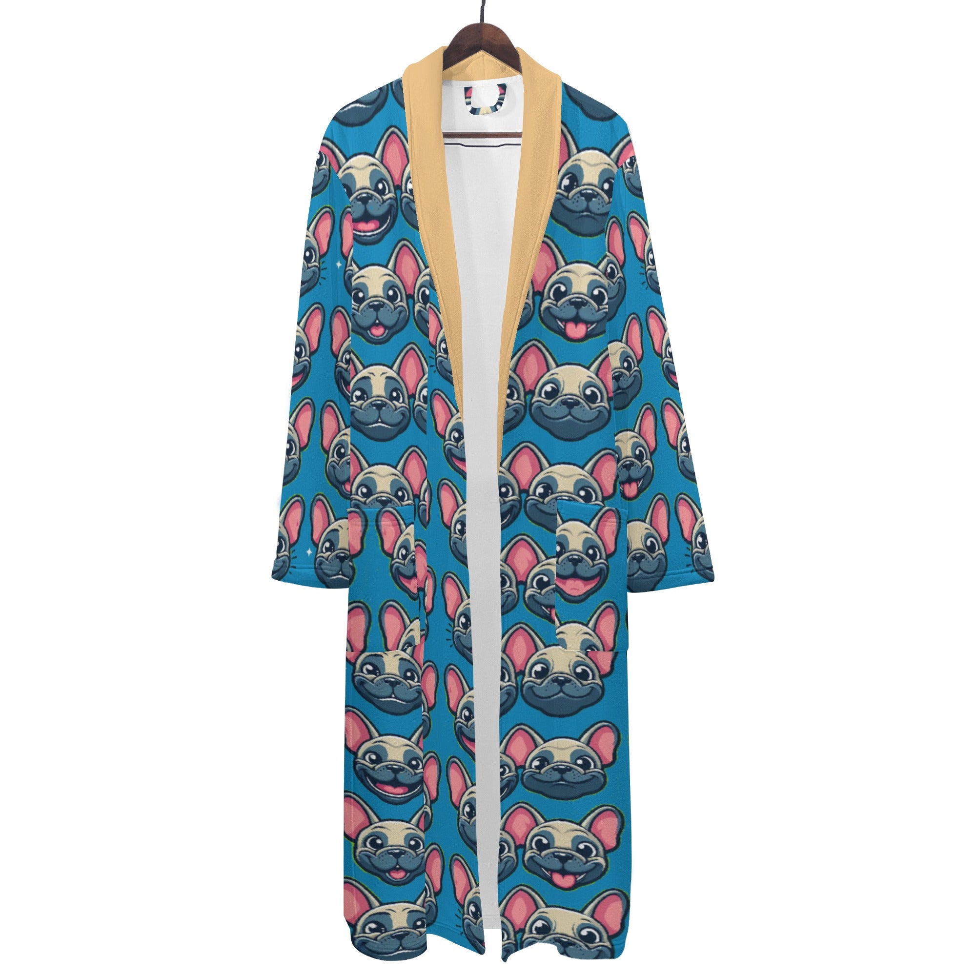 French Bulldog Lover Bentley Men Bathrobe Gift For Dog Lovers