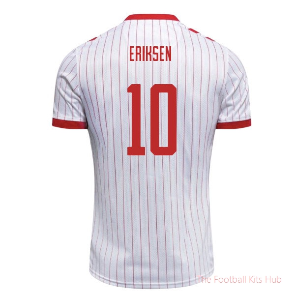 Breathable Replica Denmark 2026-2027 Away Shirt (Eriksen 10)