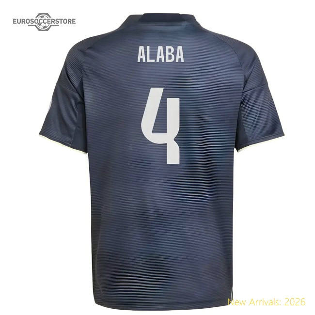Premium 2025-2026 Real Madrid Alternate Jersey (kids) (alaba 4)