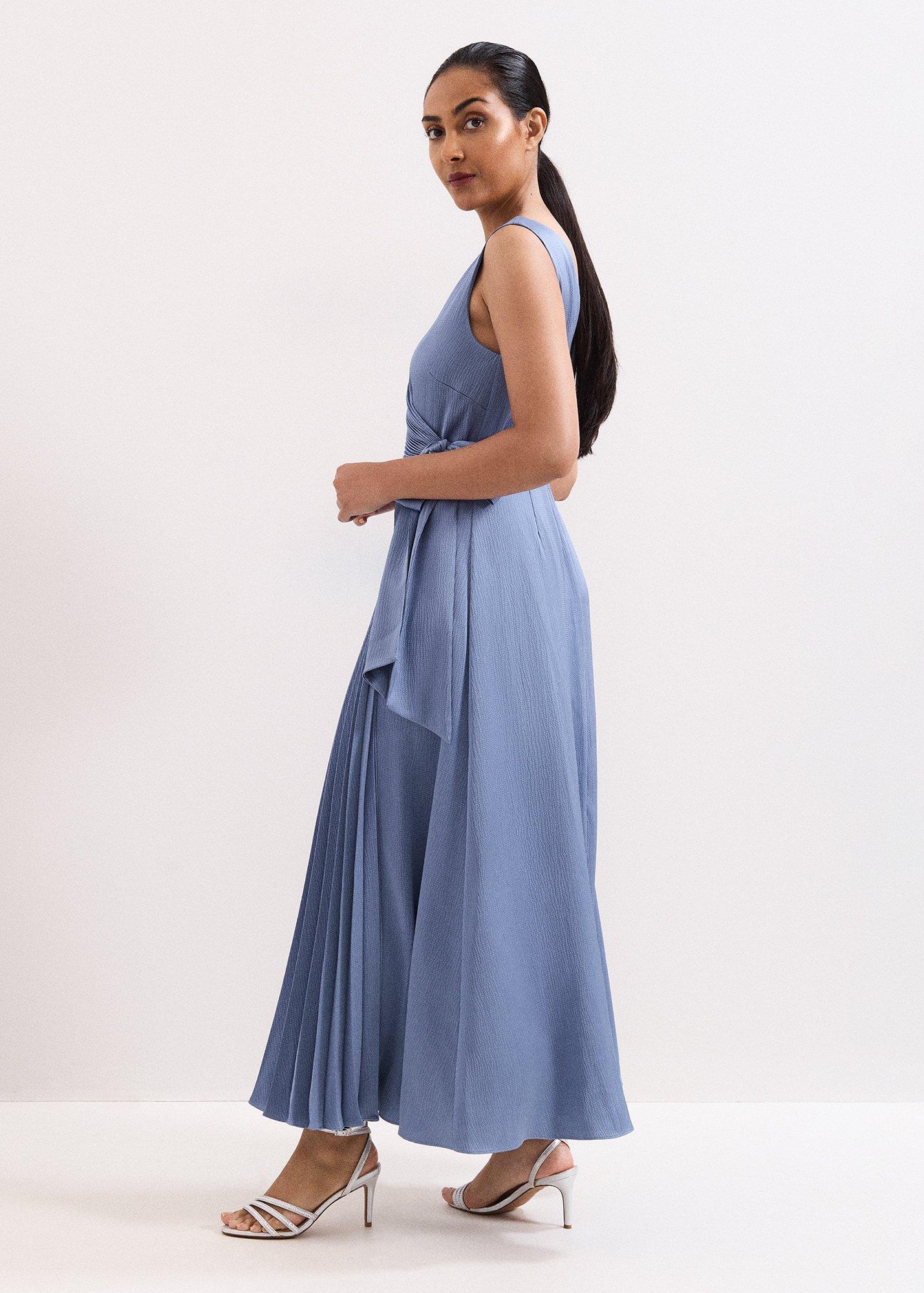 Petite Emlyn Wrap Satin Maxi Dress