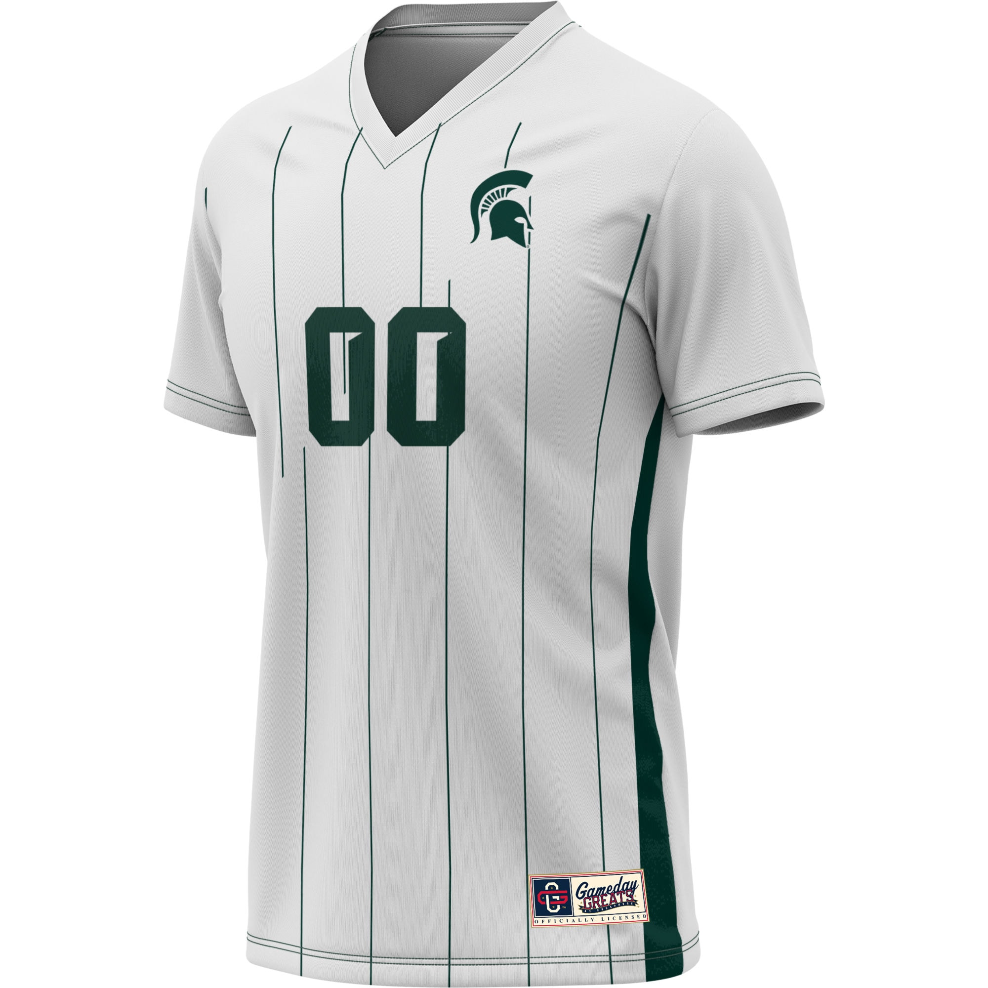 [LK] Michigan State Spartans GameDay Greats Youth Lightweight NIL Pick-A-Player Women's Soccer Jersey - White