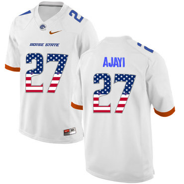 Men's None #27 Jay Ajayi White 2024 home jersey match worn Jersey