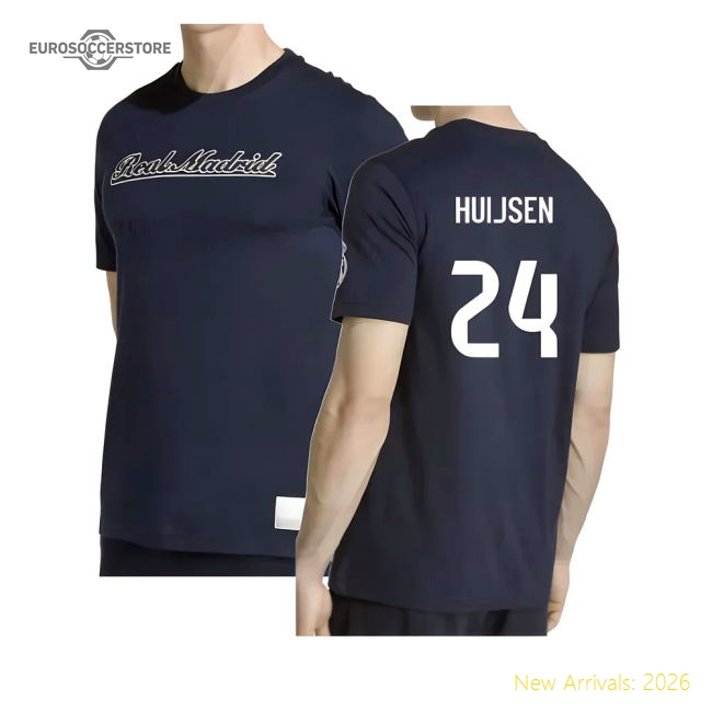 Best-Selling 2025-2026 Real Madrid Us Tee (Navy) (Huijsen 24)