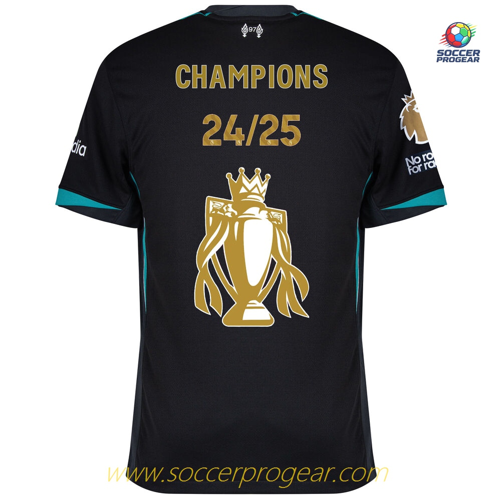 Liverpool Away Shirt 2024-2025 Season Winners Trophy