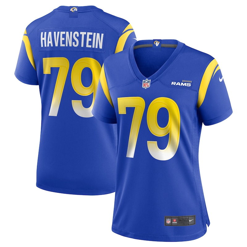 None Rob Havenstein Star Player LA Rams Authentic Jersey Football Appa