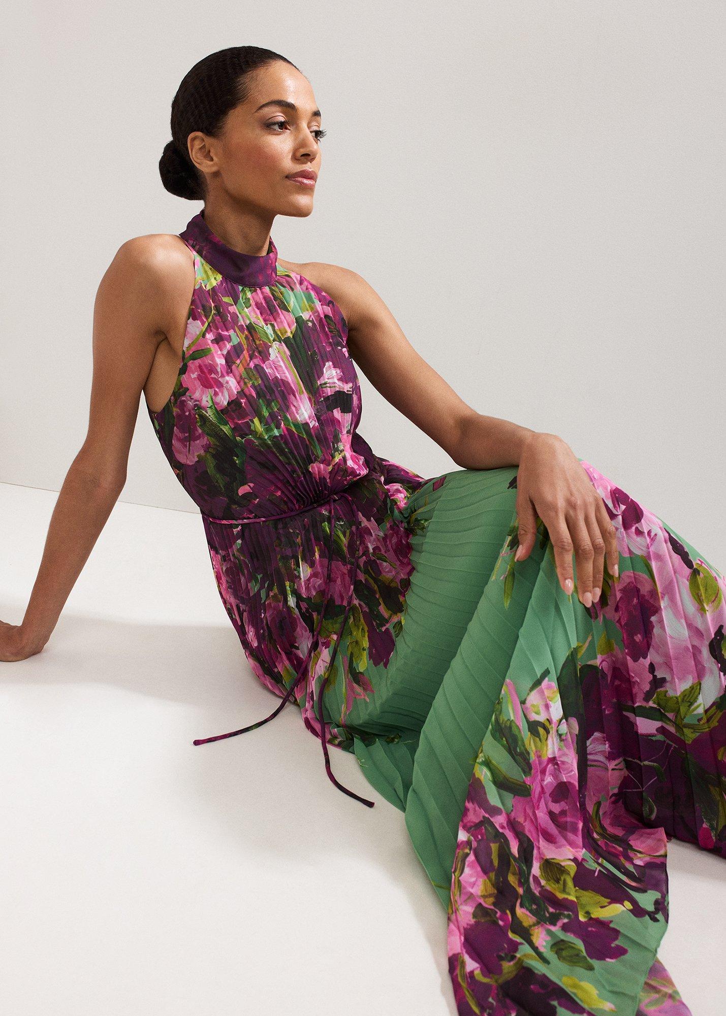 Petite Dahlia Printed Maxi Dress