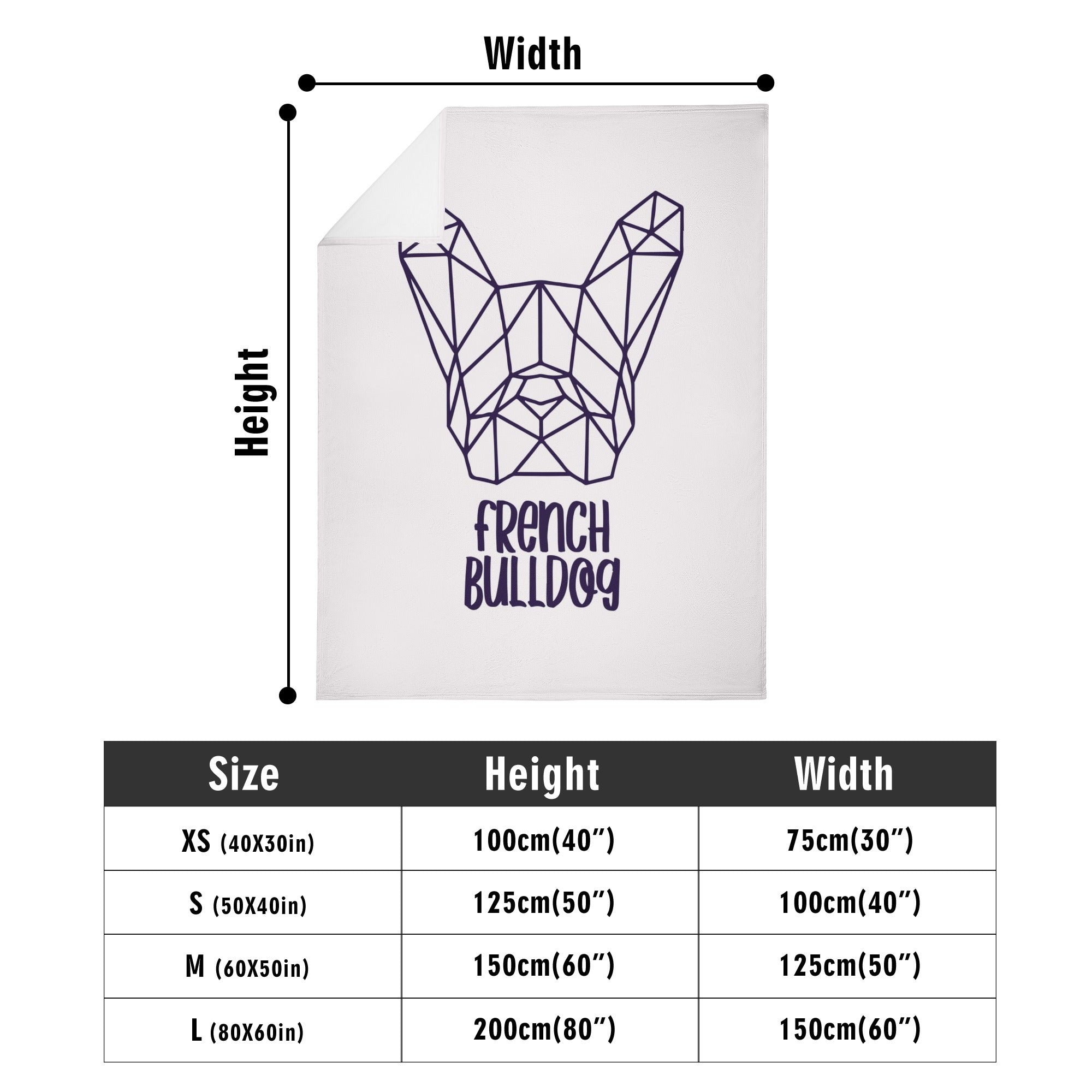 French Bulldog Spike Blanket Cute Frenchie Essential