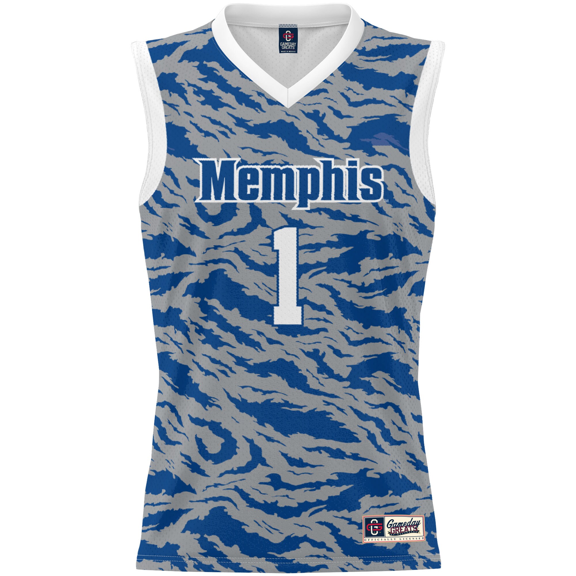 [DDG] Memphis Tigers GameDay Greats Unisex Lightweight Basketball Jersey - Royal