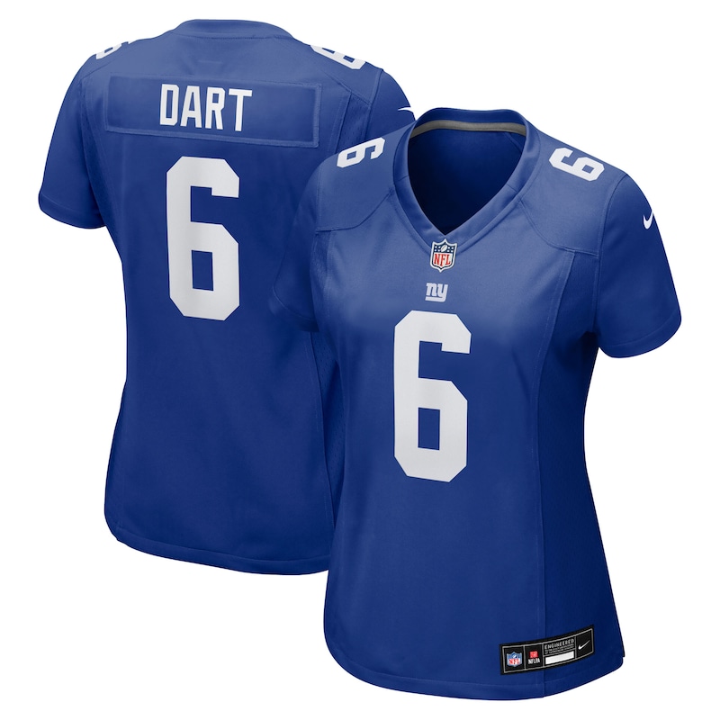 None Jaxson Dart Record-Breaker NY Giants Premium-Quality Jersey