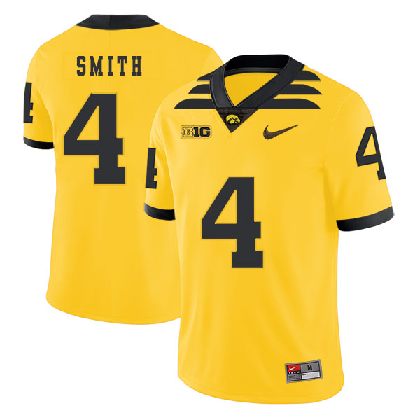 Men's None Yellow 2024 alternate jersey Tevaun Smith #4 comfortable