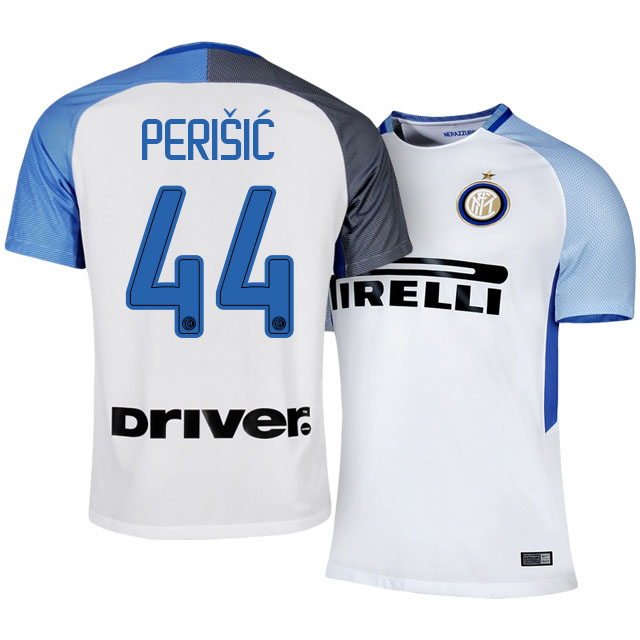 Inter Milan Away 201718 44 Ivan Perisic Soccer Jersey Shirt -