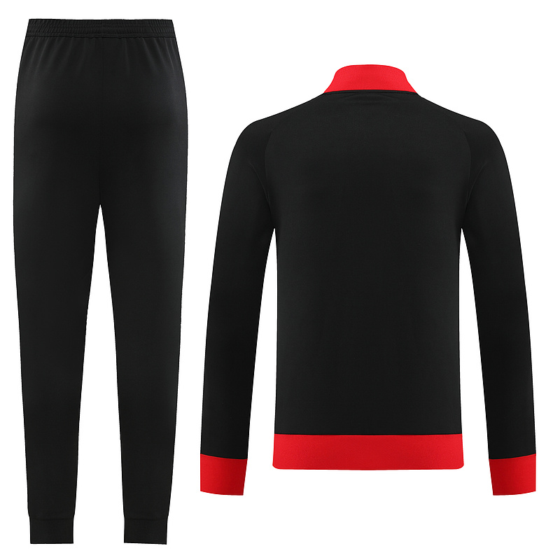 Advanced Fabric AC Milan 2324 Red Collar Full Zipper Jacket